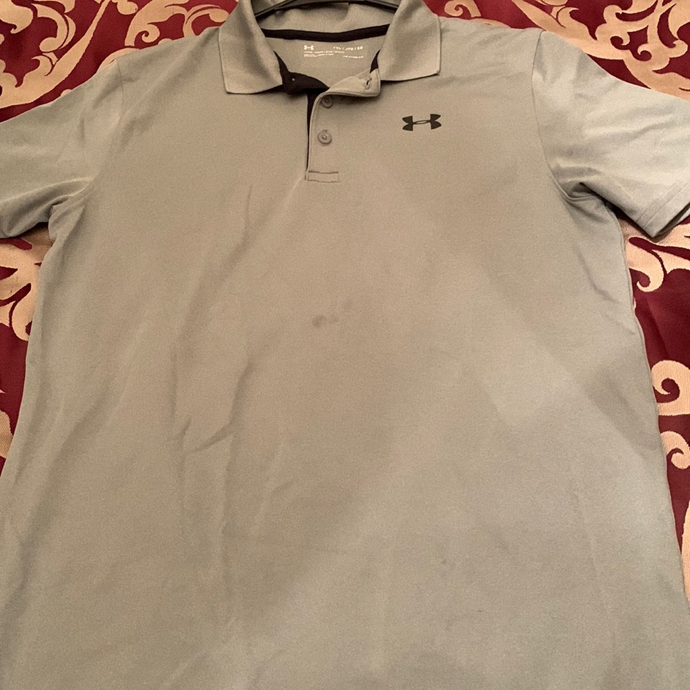 Youth X-Large under armour polo in gray